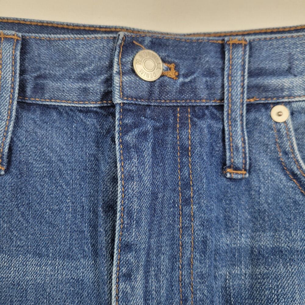 NWT Madewell Mini Denim Jean Skirt Raw Hem Size 30 11923-0120 - Picture 3 of 6